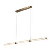 Lexi Lighting Astrid 3 Light LED Pendant Light Gold Metal Acrylic 150cm