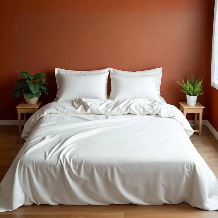 Royal Comfort Bamboo Blend Sheet Set 1000TC & Bamboo Pillows 2 Pack White Queen