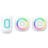 Arlec 200m White Wireless Dual Plug-In RGB Door Chime With Push Button