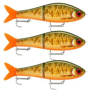 3x Rapala Super Shadow Rap Glide 11cm Jointed Swimbait Lures - Scaled Roach