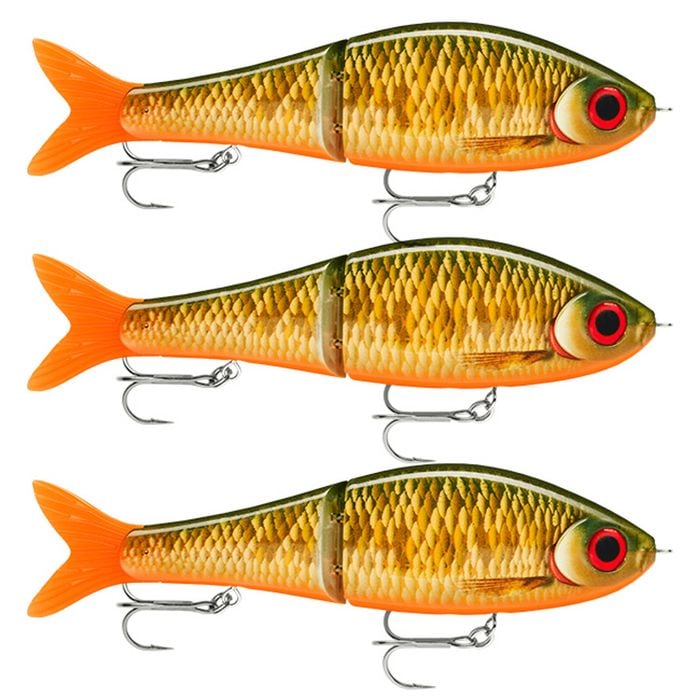 3x Rapala Super Shadow Rap Glide 11cm Jointed Swimbait Lures - Scaled Roach