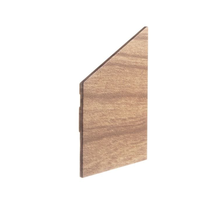 DECO 50 x 80mm Smoked Ash DecoBatten Angle Left End Cap