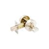 Zanda 54mm Diameter Brushed Nickel Round Slimline Deadbolt, Double Cylinder (Key/Turn)