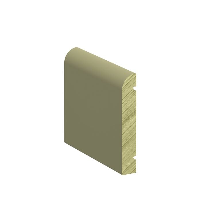 190 x 30mm 2.7m H3 Primed FJ Pine Bullnose Fascia