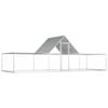 vidaXL Chicken Coop 6m Galvanised Steel Animal Habitat Cage Pet Animal House