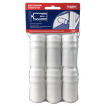 Holdfast White PVC Cushion Door Stop - 6 Pack