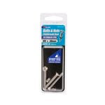 Zenith Bolt & Nut M 5x 38mm CSK Head SS316  3pk