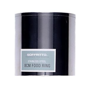 Professional Bake Stainless Steel Food Ring 8cm Soffritto