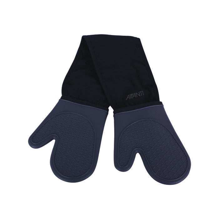 Avanti Silicone Double Oven Mitt - Grey
