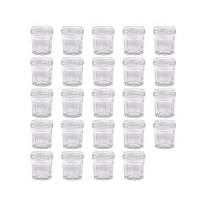 Argon Tableware 30ml Glass Jam Jars With No Lids - Set Of 24 Empty Screw Top Kitchen Storage Preserving Jar