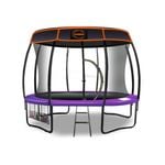 Kahuna Trampoline 8 Ft With  Roof Cover - Purple