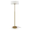 Medici 400mm Round Glass Floor Lamp - Gold
