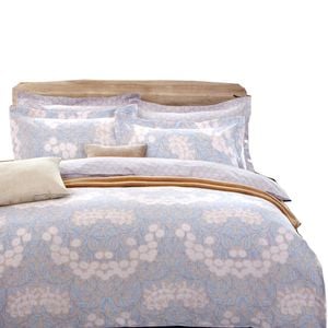 Bloomington 250TC Cotton Reversible Quilt Cover Set Ash King 240 x 210 cm