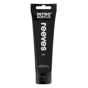 Reeves Intro 100ml Mars Black Acrylic Paint
