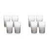 8pc Ecology Dion 400ml Hi Ball Tumbler Glassware Smoke Grey