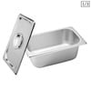 SOGA 1/3 GN Pan 10cm With Lid – Stainless Steel