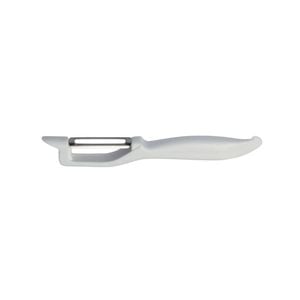 Cuisena Plastic/Stainless Steel Comfort Swivel Peeler - White
