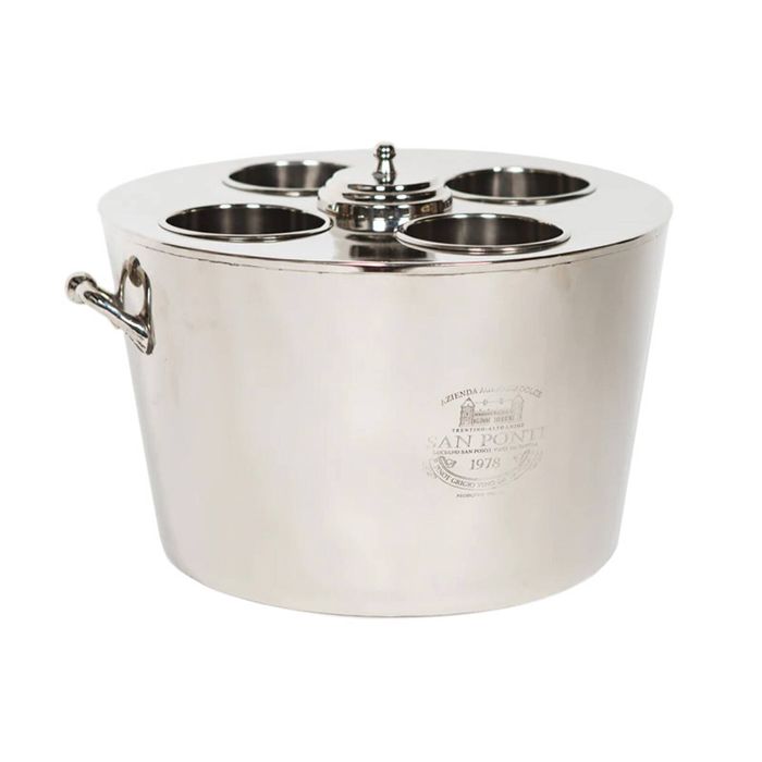 Ssh Collection San Ponti 4 Bottle Wine Cooler - Nickel