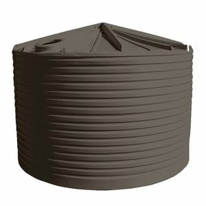 Clark Tanks 22000L Round Poly Water Tank - Birch Grey
