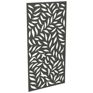ProtectorAl 300-1200w x 1201-2400h Woodland Grey Large Leaf Unframed Solid Aluminium Decorative Panel