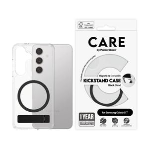 Panzer Kickstand Mag Phone Case for Samsung GS25 Drop Test - Clear/Black