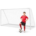 Costway 3.7x 1.8M Kids Soccer Goal Classic Outdoor Football Training Net