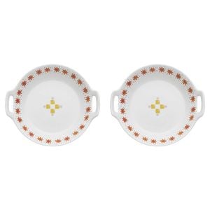 2PK Porto Fiesta Porcelain Shallow Serving Bowl 29.5cm - White