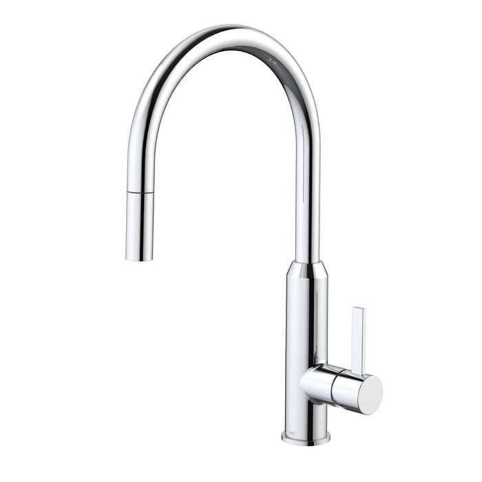 Clark   Rated  Chrome Lead Free Vixen Retractable Sink Mixer