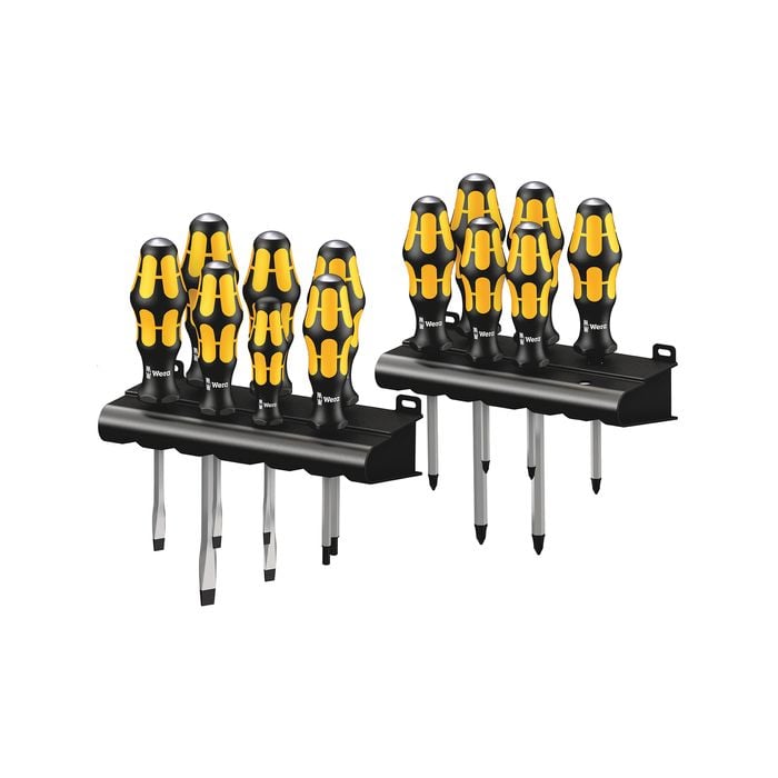 WERA 13 Piece Kraftform Chiseldriver 900 Screwdriver Set - Big Pack