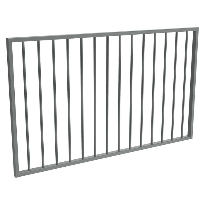 ProtectorAl 1201-1500 x 900mm Monument Aluminium Flat Top Garden Gate 