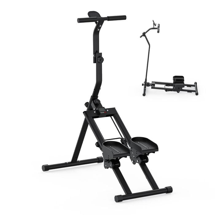 Advwin Stepper for Home, Multi-Functional Adjustable Stair Climber with 3 Workout Modes for Full-Body Workout, Black
