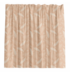 Barelli 210 x 180cm Long Drop Ferns Amberlight Polyester Shower Curtain