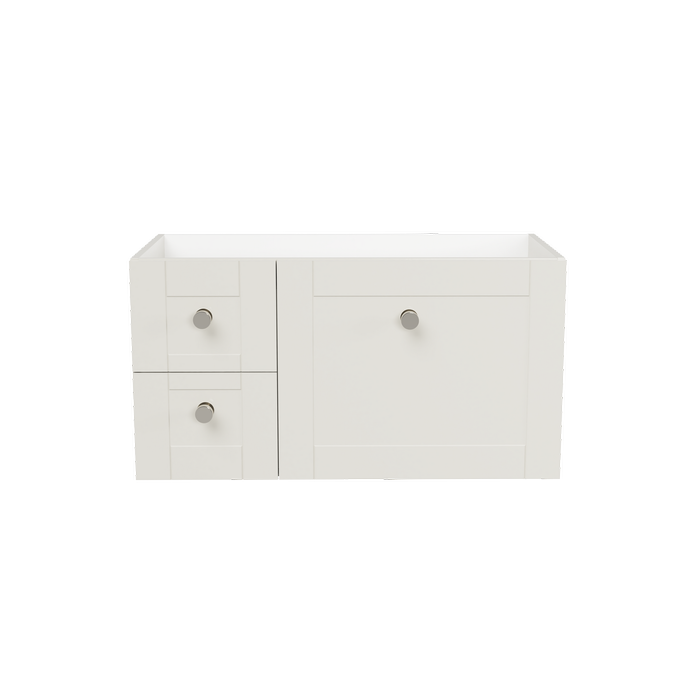 New England Joinery 900mm Diadem Wall Hung Centre Bowl Vanity - Cabinet Only
