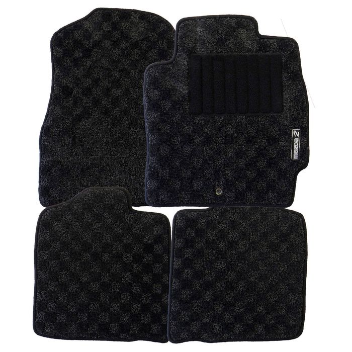 Genuine Mazda 2 DE Carpet Floor Mats Mat Set Grey Black Part DE11FM3DR