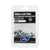 Zenith 3/16" Zinc Plated Nylon Lock Nut - 100 Pack