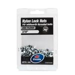 Zenith 3/16" Zinc Plated Nylon Lock Nut - 100 Pack