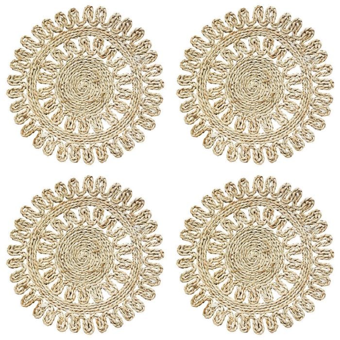 4PK LVD Centre Piece Vintage Decorative Home Kitchen Decor 50x50cm