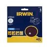 IRWIN 150mm 180 Grit  6 Plus 1 Hole Quick Fit Random Orbital Sanding Discs - 5 Pack