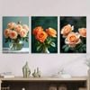3pcs Beautiful Rose Bouquet Coordinated Print 100% Australian Made 3 x 40x60cm (Metal Print)