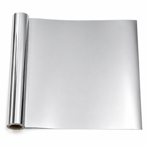 All Set 30.5 x 122cm Silver Metallic Vinyl