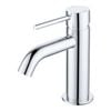 Mondella 25mm Chrome Resonance Pin Lever Curved Spout Basin Mixer