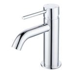 Mondella 25mm Chrome Resonance Pin Lever Curved Spout Basin Mixer