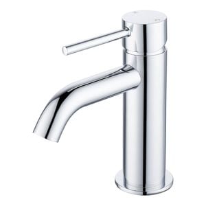 Mondella WELS 5 Star 6L/min 25mm Chrome Resonance Pin Lever Curved Spout Basin Mixer