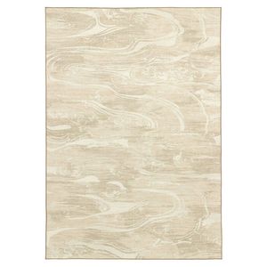 Loopsie-330cm X 240cm-marrowstone Beige Marble Washable Indoor Outdoor Rug