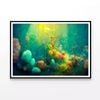 Coral Reef with Plants & Rocks  Print 100% Australian Made 90x60cm  (Poster)