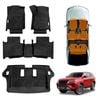 3D Floor Mats for Toyota Fortuner 2015-Onwards Heavy Duty All Weather Car Mats Carpet Liner Set