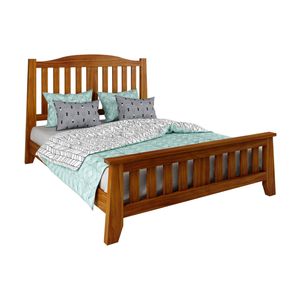 Pine Valley King Bed Frame Solid Pine Blackwood Oak