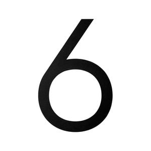 Sandleford 400mm Black Matte Gilroy Numeral 6