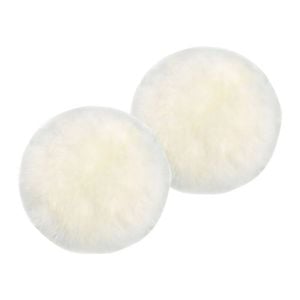 2pk Huxford Grove The Gulgong Long Wool Sheepskin Seat Pad - Ivory