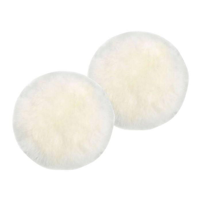 2pk Huxford Grove The Gulgong Long Wool Sheepskin Seat Pad - Ivory